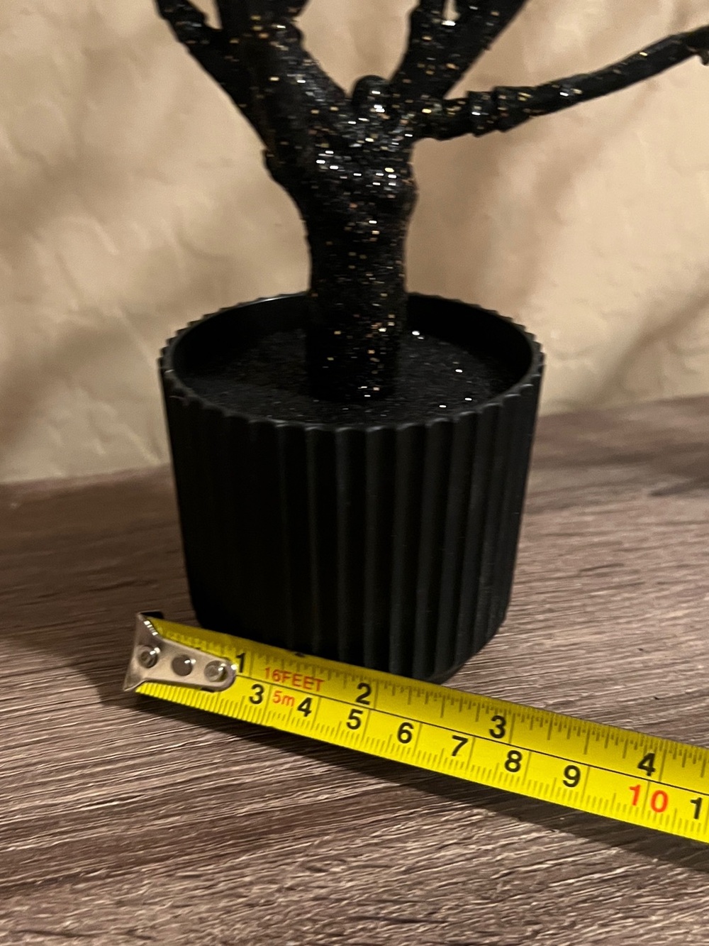 Target Bullseye Spooky Halloween Potted Trees Black Sparkle NWOT - Picture 5 of 5